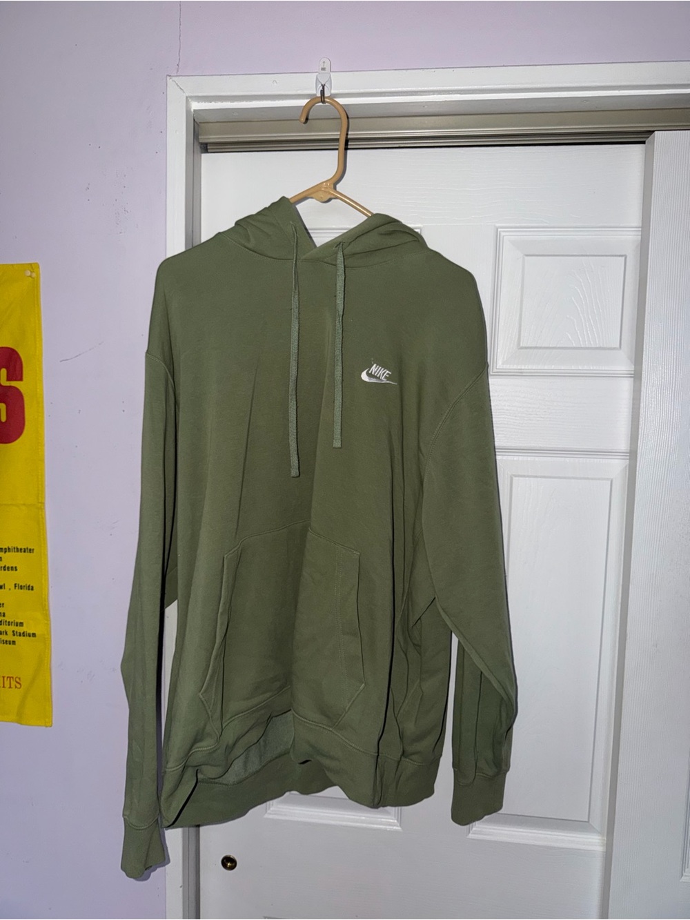 Nike Men's Olive Green Hoodie